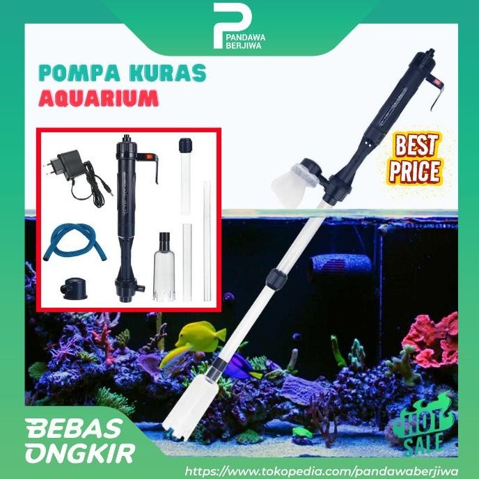 Cleaner Pump Aquarium Elektrik Penguras Air Aquarium Cleaner Pump Aquarium AC/DC