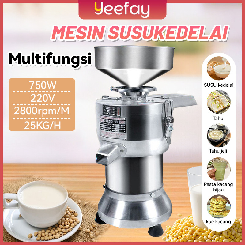 ⭐COD/Garansi⭐ Mesin Susu Kedelai mesin /giling/susu kedelai Mesin kedelai pisah ampas,Komersial /Sus