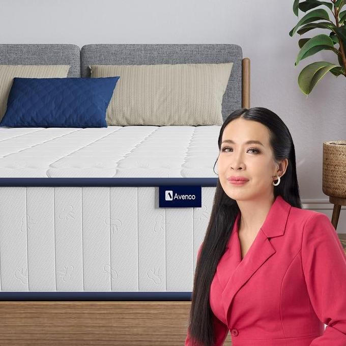AQUAMARIN -AVENCO KASUR SPRING BED FREE BANTAL UKURAN KASUR 90X200,120X200,160X200,180X200 FURNITURE