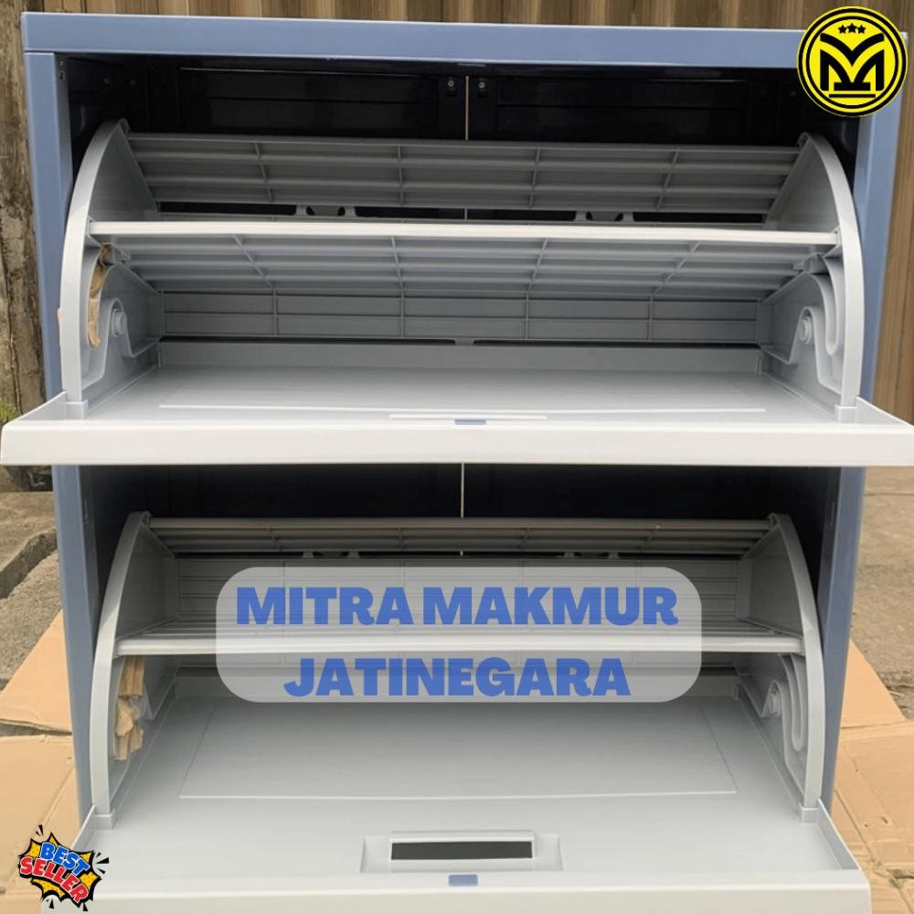 Khusus Kargo - Lion Star Lemari Plastik Sepatu Optima Shoes Cabinet A-80 Rak Sepatu Tertutup Lion St