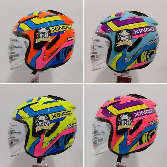 Helm Nhk R1 Xinoid Nhk R-1 Xinoid Double Visor Nhk Xinoid Nhk Helm Asli