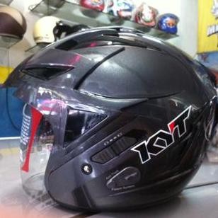 Helm Kyt Scorpion King Abu Grey Double Visor Half Face Terbaru