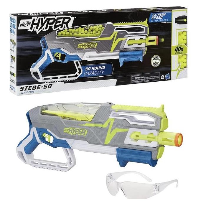 

NERF Hyper Siege-50 Pump-Action Blaster