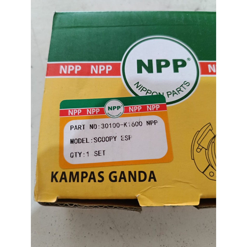Kampas Kopling Ganda NPP Beat Street Beat FI ESP 30100 K16 only Weight Set