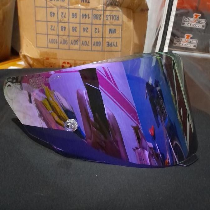 Paling & Visor Kyt Tt Course Iridium Blue Purple Ori Premium
