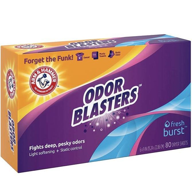 

Arm & Hammer Dryer Sheet 80ct Odor Blaster Fresh Burst