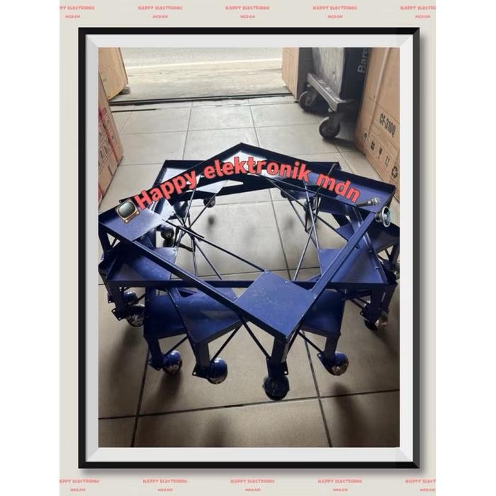 KAKI KULKAS BESI KAKI MESIN CUCI 1 TABUNG BESI TATAKAN KULKAS BESI TATAKAN LEMARI ES RODA KULKAS