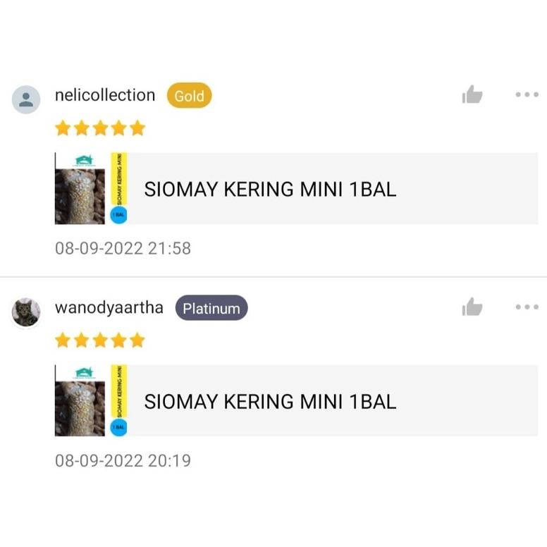 

Salt Siomay Mini 1Bal 5Kg / Siomay Kering Mini 5Kg/Lebih Detail Ada Video/ Libanfood Ew-98