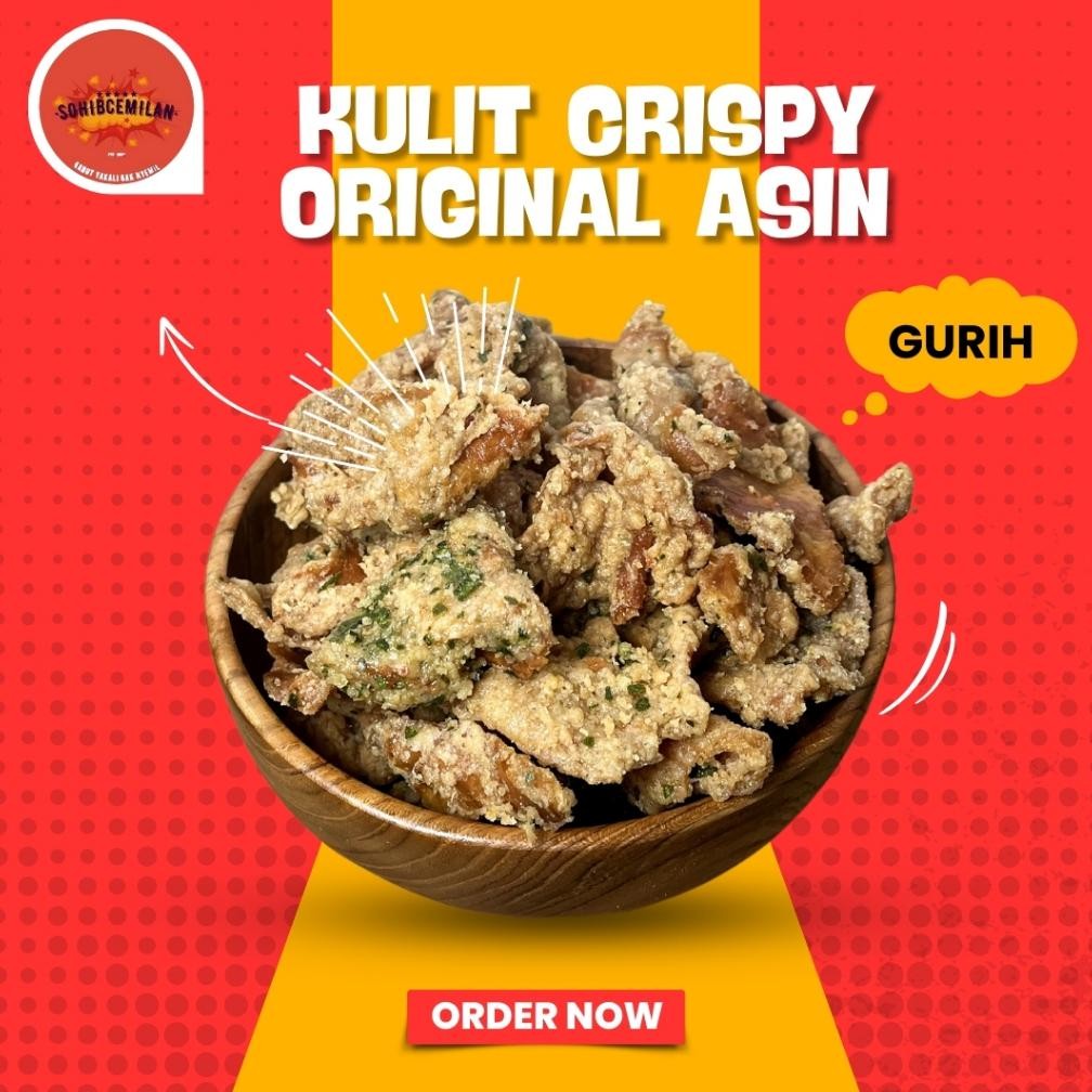 

Ct_C1077 Keripik Kulit Ayam Crispy Pedas Daun Jeruk 1/2Kg Fgk-24