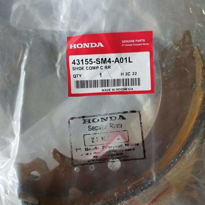 Kanvas Kampas Rem Belakang Honda BRV Freed Stream CRV Set Asli Ori