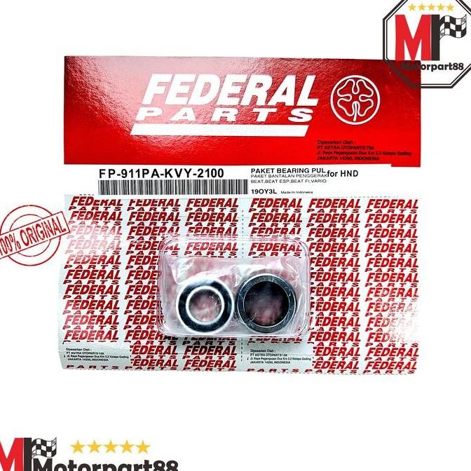 BEARING LAHER PULLY PULI CVT SET LAHER BAMBU BEAT KARBU BEAT FI BEAT ESP VARIO KVY FEDERAL ORI