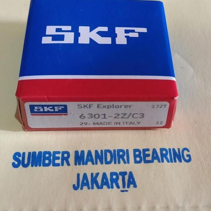 Bearing 6301 2Z C3 / ZZ C3 SKF