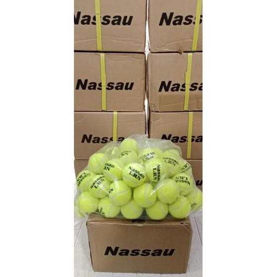 Bola Tenis NASSAU TRAINING/bola tenis Latihan NASSAU isi 72 ember ORI