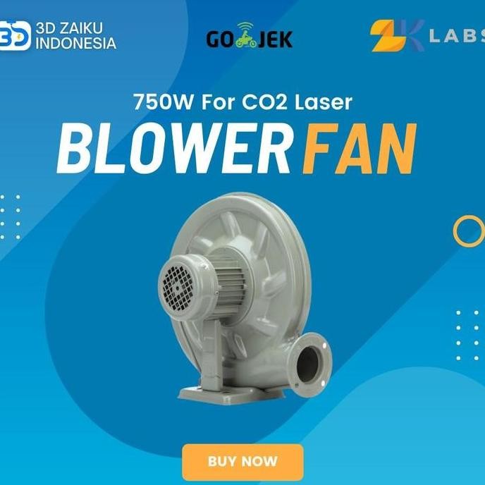 Zaiku Co2 Laser Exhaust Blower Fan Kipas Pembuangan Angin