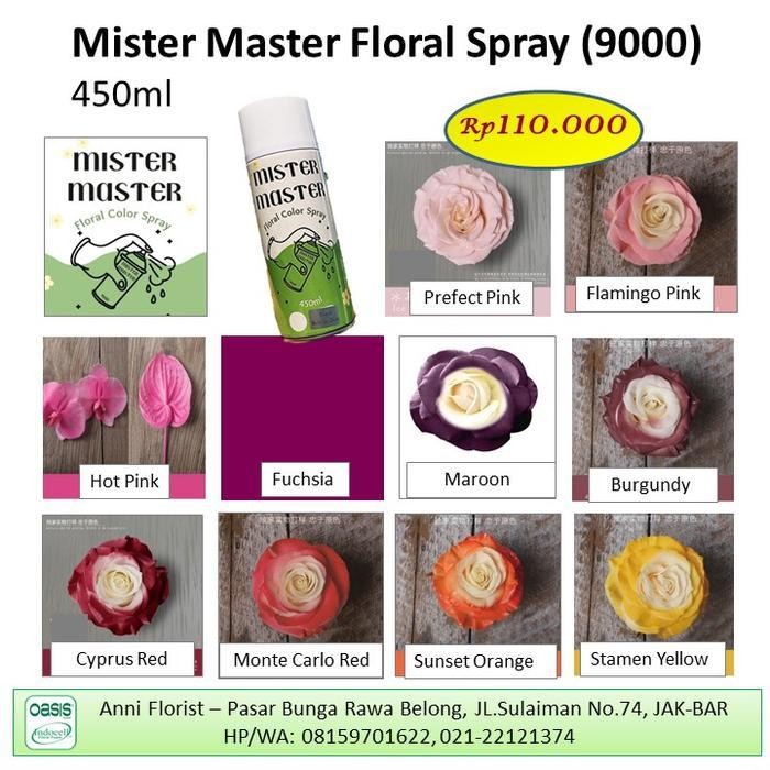 Floral Color Spray (9000), Cat Bunga, Spray Bunga, Pilok Warna Bunga Original Dan Terpercaya