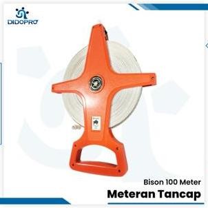 BISON METERAN T 100 METER ALAT UKUR ROL JALAN TANCAP TANAH GULUNG ORIGINAL DAN TERPERCAYA