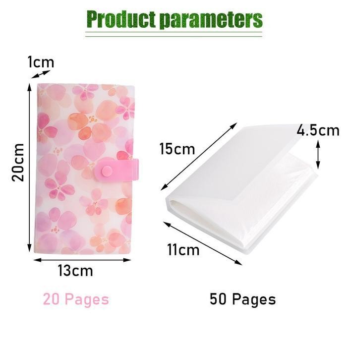 Nail Book Sticker Display Album Stiker Kuku Storage Binder Pvc Transparan