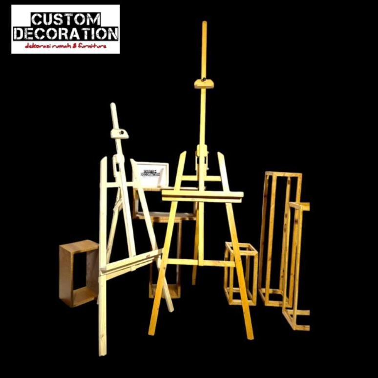 

premium stand foto, easel lukis, stand karangan bunga, stand akrilik/kaca