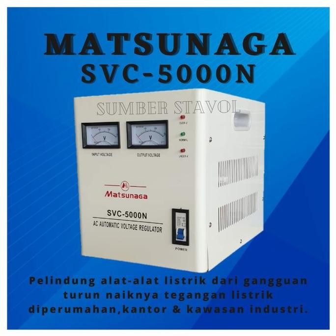 STABILIZER STAVOLT MATSUNAGA 5000N - 5000 VA - 5000 WATT STAVOL ORIGINAL DAN TERPERCAYA