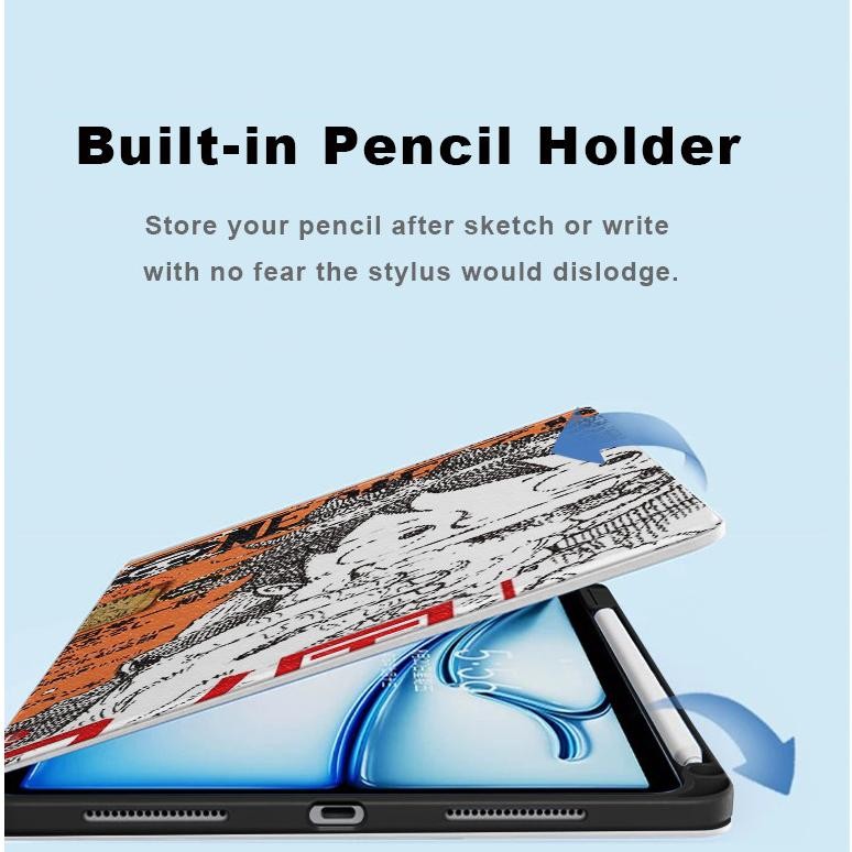 Terbaru Case Ipad 360 Ilustrasi One Piece Yang Rakus Acrylic Casing For Ipad Mini 4/5 Mini 6 Ipad Ai