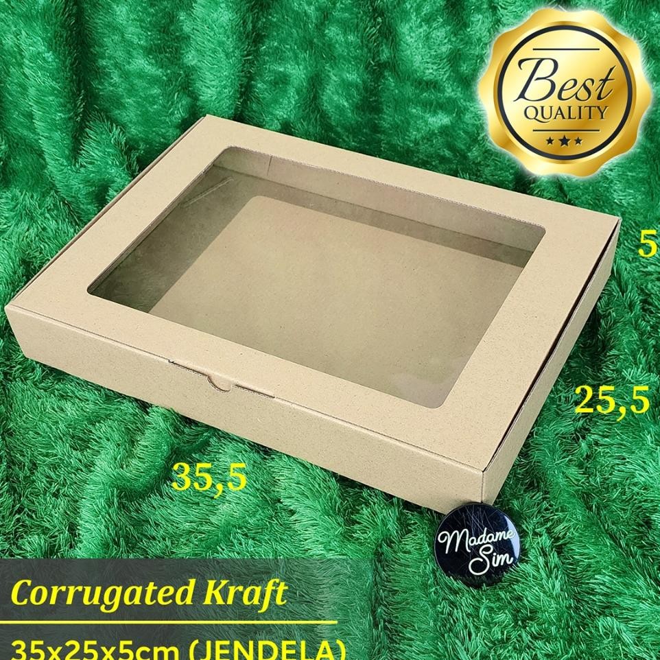 

Box Paing Kotak Kardus Dus 35X25X5 Jendela Isi 10 Pcs