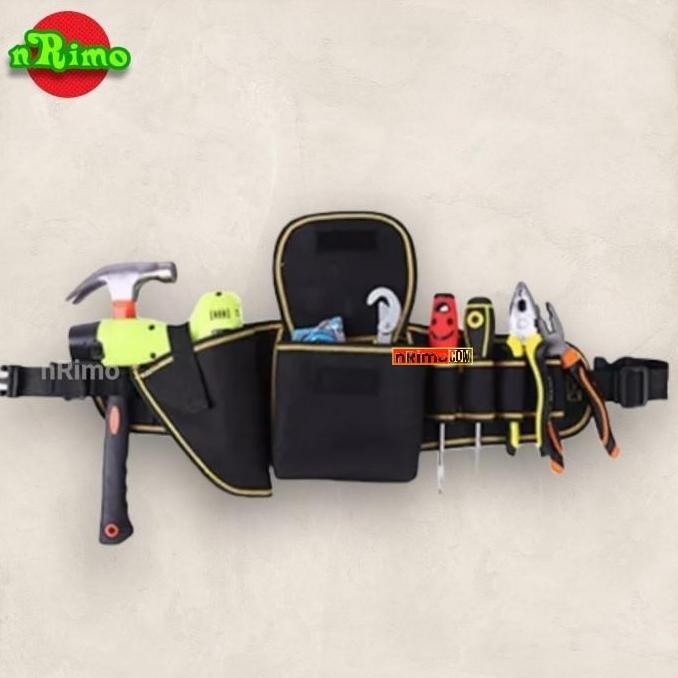 Tas Pinggang Perkakas Toolkit Tempat Bor Listrik Obeng Waist Tool Bag