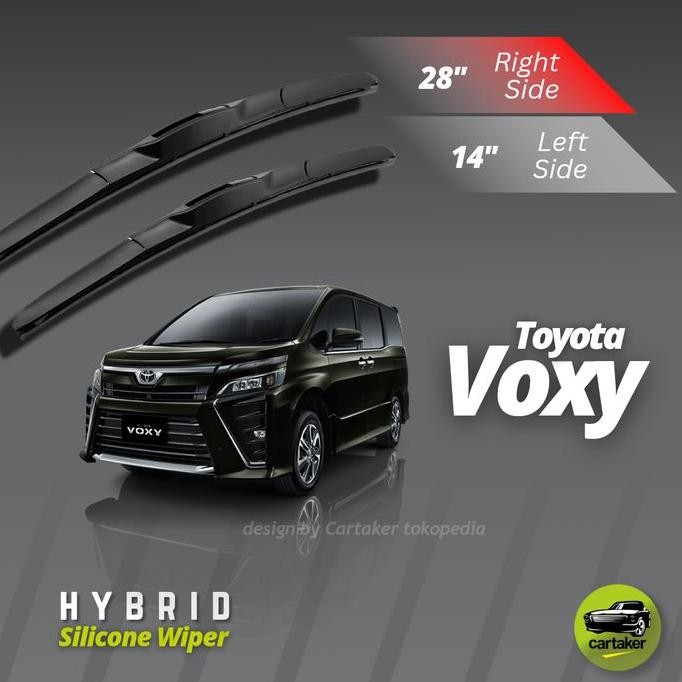Wiper Frameless Hybrid Toyota Voxy NAV1 | Karet Wiper Silikon Kaca Mobil