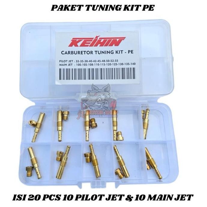 PAKET SPUYER SET PWK PE PWL PWM PILOT JET MAIN JET 20PCS TIGER NINJA R KLX MEGAPRO
