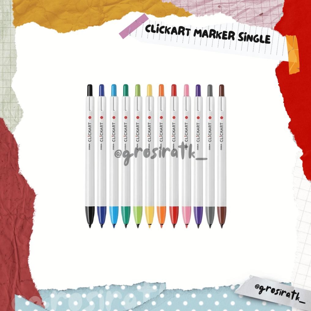 

Zebra ClickArt Marker Single Spidol Warna Warni Satuan DiM