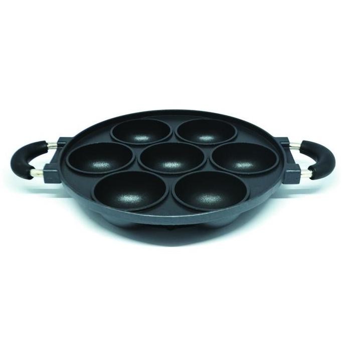 cetakan serabi 7 lubang kue cubit happy call/ 7 lubang cekung