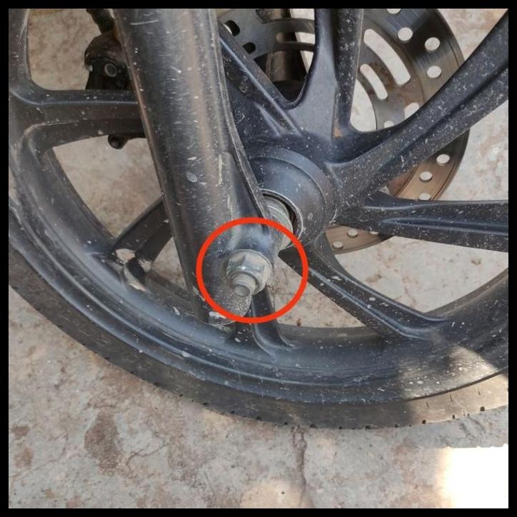 TERMURAH BAUT MUR NUT AS RODA VELG BAN DEPAN GL MAX PRO MEGAPRO NEO TECH NEW MONOSHOCK TIGER OLD REV