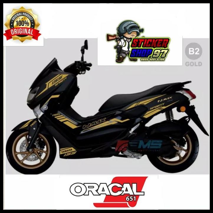 DISKON STIKER NMAX HITAM GOLD /CUTTING NMAX HITAM GOLD 2018 SPORTY 