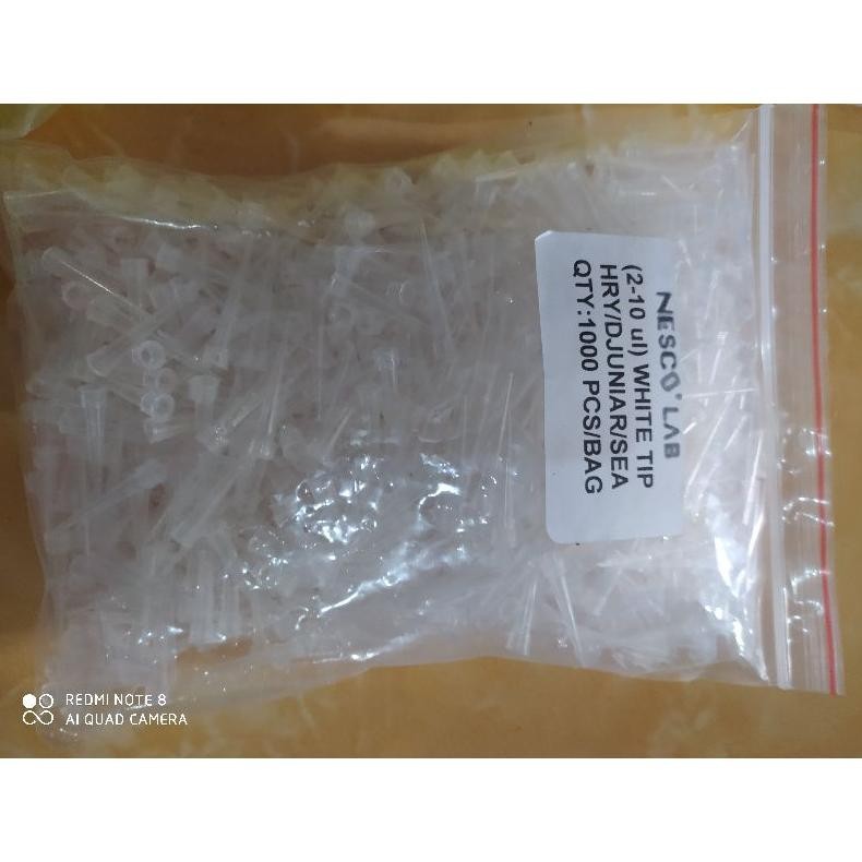 

White tip isi 1000 pcs Tip putih DiM