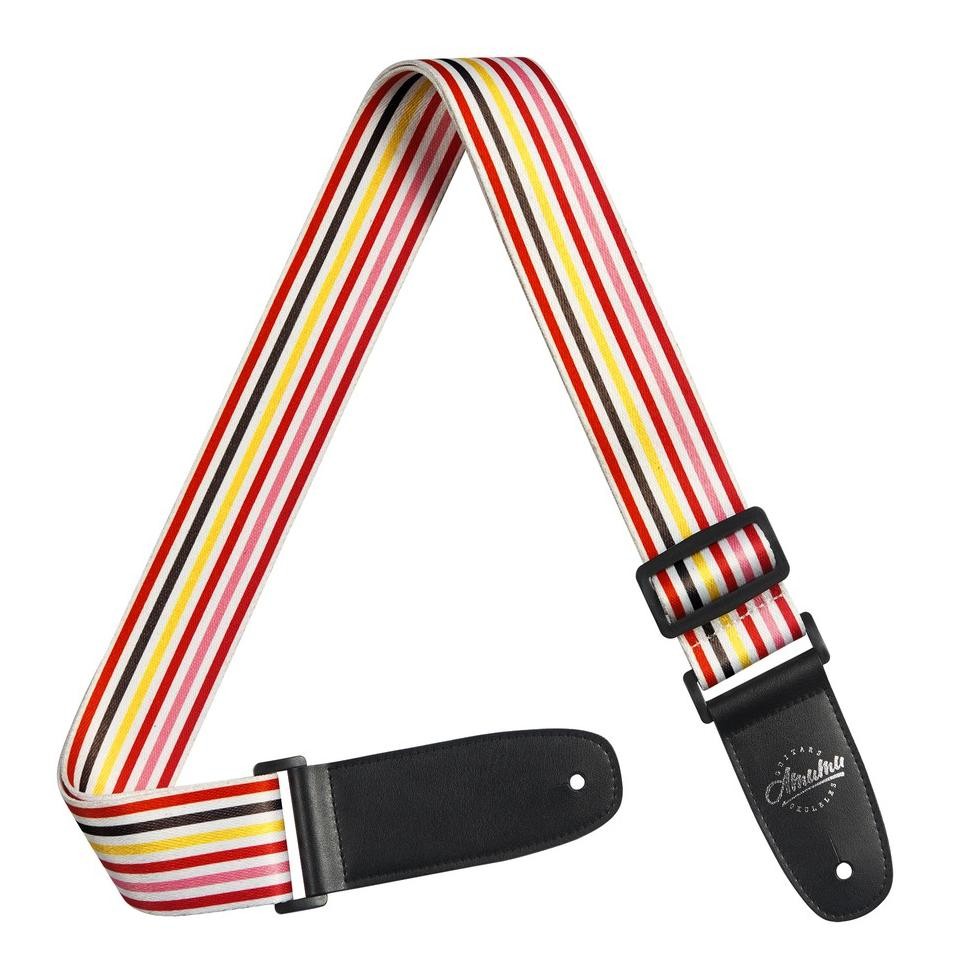 Amumu Pc07P Strap Gitar Motif Color Stripe Pink