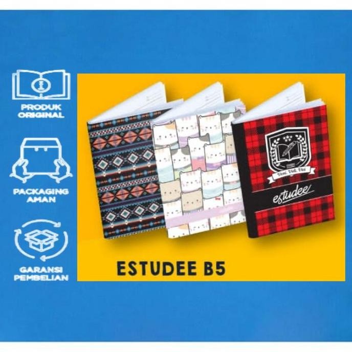 

Buku Tulis Estudee Isi 48 Lembar / Ukuran Boxy / B5 / 10 PCS PS