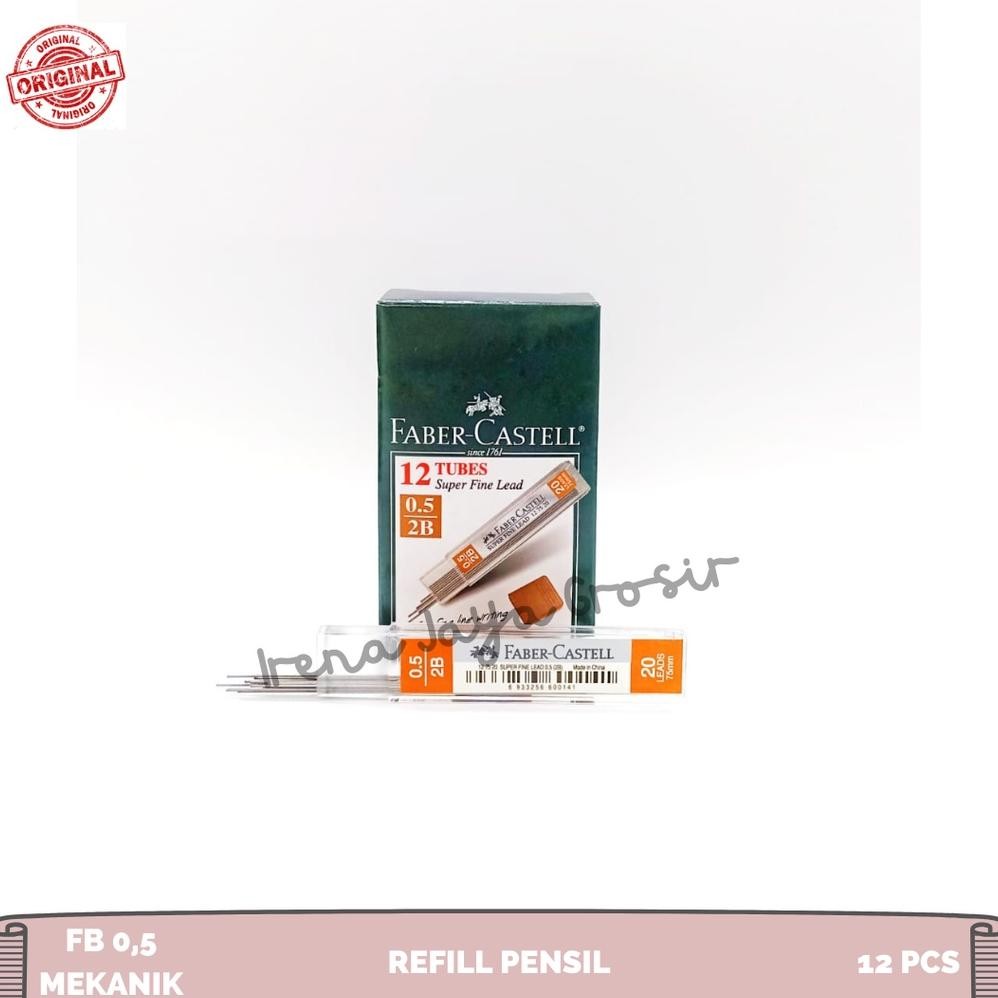 

ISI ULANG REFILL PENSIL MEKANIK FABER CASTELL 0,5mm 2B DiM