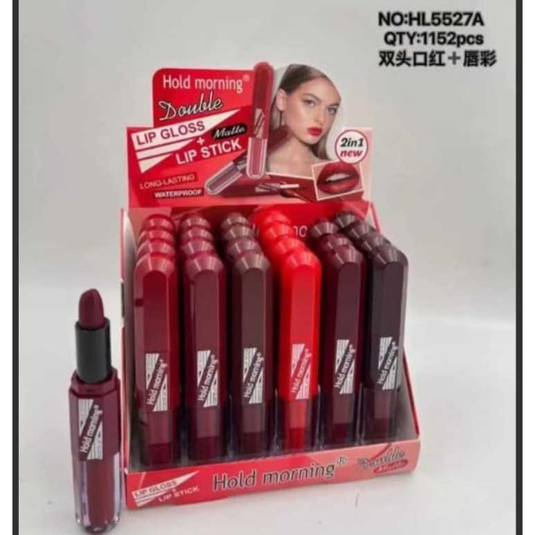 Lipstik Hold Morning 2In1 Kode Hl5527A (24Pcs) Termurah Best Quality 100% Original
