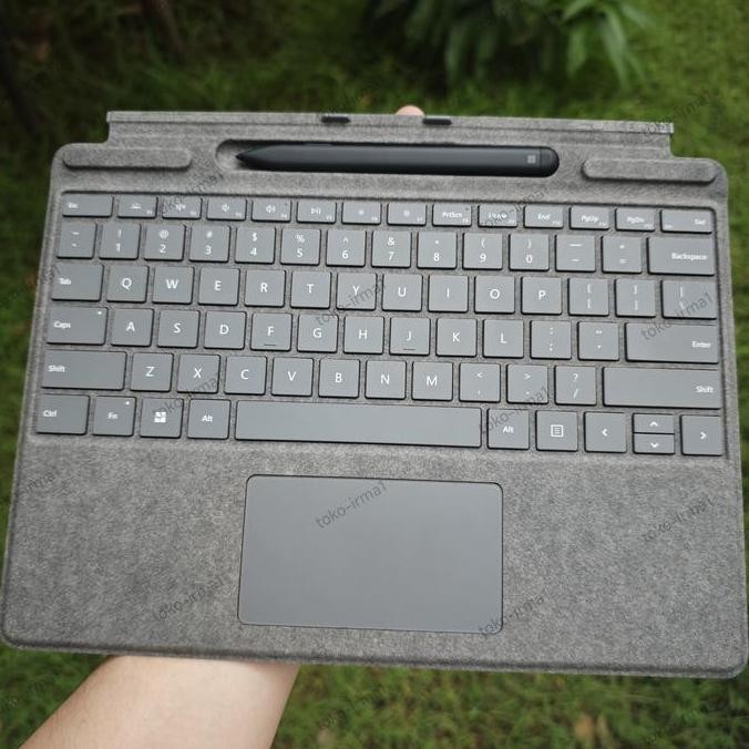 keyboard Microsoft surface pro 11 10 9 8 x keyboard original asli ori warna platinum abu-abu type co
