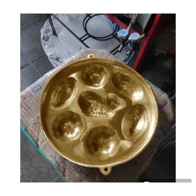 Cetakan kuningan | Cetakan bolu jadul isi 12,7 kue kering kue bolu bakar, bahulu, bolu kering, dll.