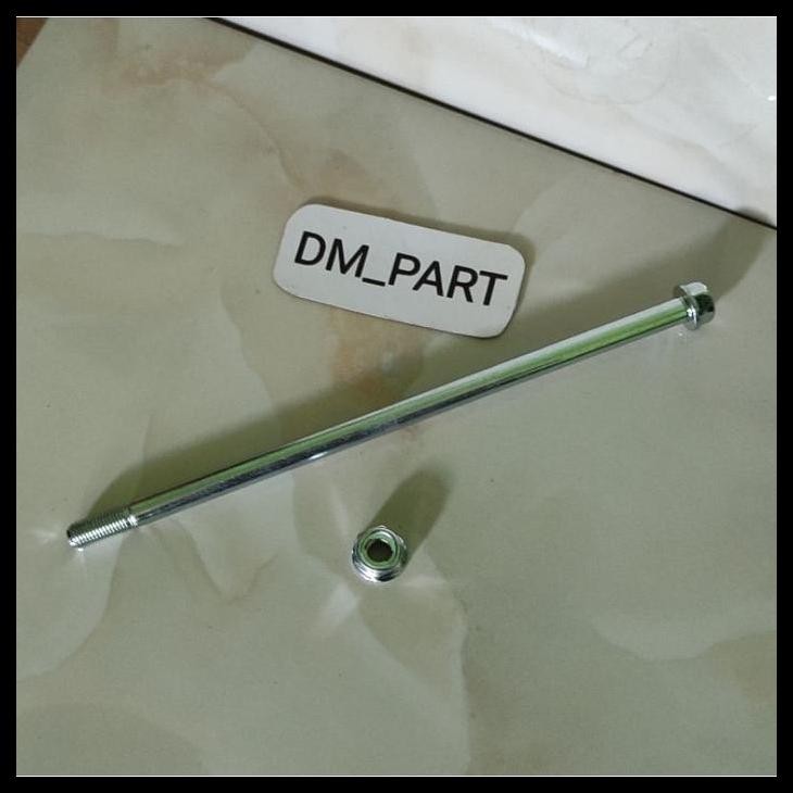 DISKON AS BAUT RODA DEPAN VELG TROMOL YAMAHA NMAX PANJANG 24 CM 2DP 