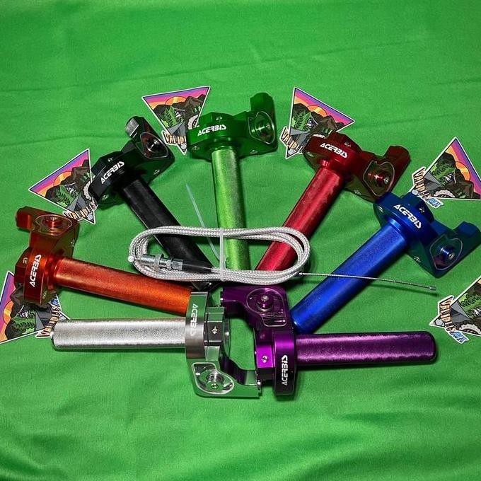 GAS SPONTAN 1 KABEL CNC ACERBIS UNIVERSAL | NINJA KLX RX KING VARIASI