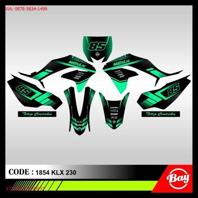 DISKON PREMIUM DECAL STIKER MOTOR KLX 230 KLX FULL BODY TERLENGKAP 