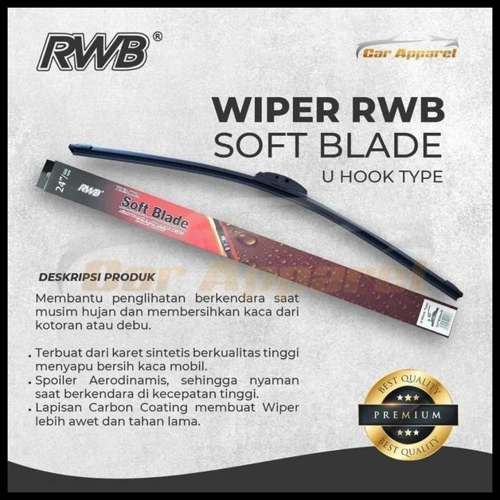 TERBARU WIPER RWB SOFT TOYOTA RAIZE HYBRID / WINDSHIELD TOYOTA RAIZE 