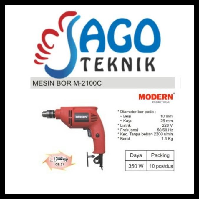 BEST DEAL MESIN BOR MODERN M 2100 C / M-2100C / M-2100 C 