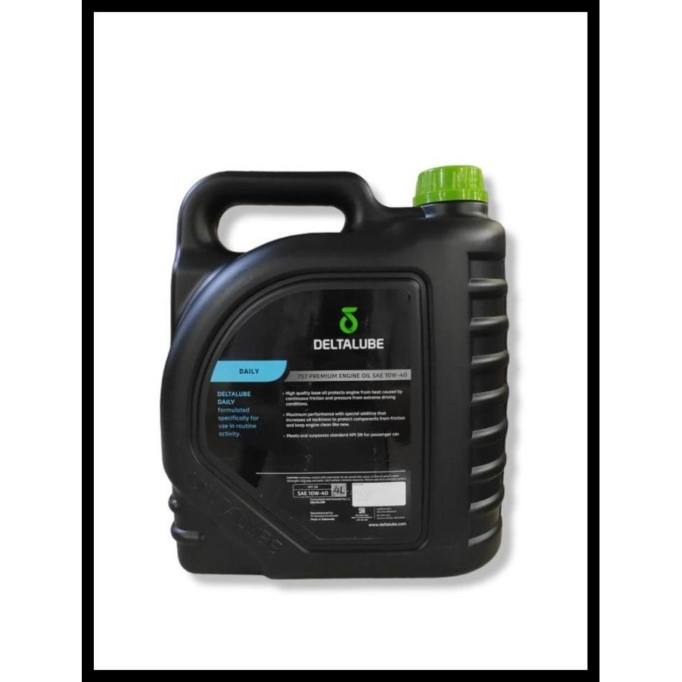 TERBARU OLI MESIN MOBIL BENSIN DAILY DELTALUBE 757 PREMIUM 10W-40 4 LITER 