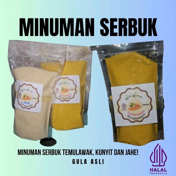 

Jamu Serbuk/Minuman Instan/Minuman Seduh Bubuk Drink Powder Susu Jahe Matcha Sugar Free