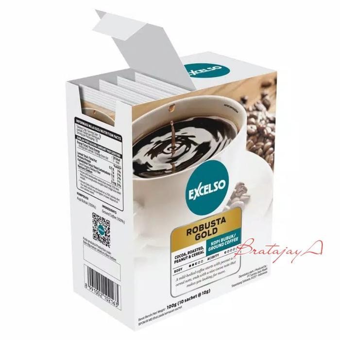 

Excelso Kopi Premium - Robusta Gold Kemasan Sachet - 10 X 10 Gr