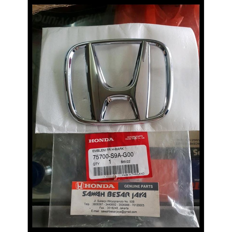 TERMURAH EMBLEM LOGO LAMBANG H DEPAN HONDA CRV RD RE GEN.2-3 2004 2005 2006 2007 2008 2009 . CIVIC F