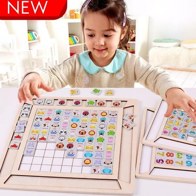 Mainan Edukasi Anak Puzzle Kognitif / Logic Game Board