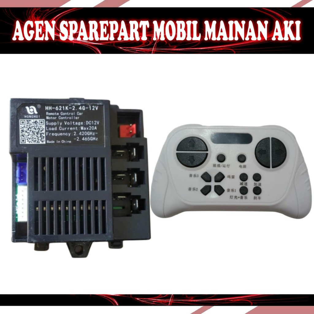 Receiver + Remote Control HH-621K-7P-4P (modul PCB) mobil mainan aki,pliko,PMB,Unikid